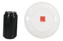 Frank Lloyd Wright Textile Taliesin West Black Ceramic Dessert Plates Pack Of 4