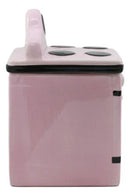 Ceramic Vintage Pink Oven Cookie Jar With Seal Tight Lid Old Fashioned Retro