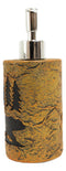 Rustic Black Bear By Pine Trees Silhouette Liquid Soap Or Lotion Pump Dispenser
