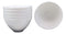 Restaurant Supply Contemporary Round White Jade Melamine Soup Salad Bowls Set 6