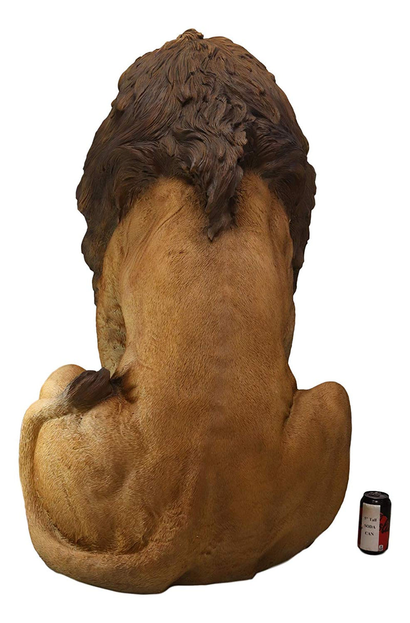 Ebros Giant King Of The Jungle Ferocious Roaring Lion Realistic Statue 41"Tall Decor