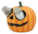 Ebros Spooky Halloween Pumpkin Salt and Pepper Shakers Set Figurine Holder