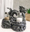 Oriental Gothic Dragon King Riding Over The Clouds Salt And Pepper Shakers Set