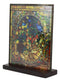 Ebros Louis Comfort Tiffany Four Seasons Collection Autumn Stained Glass Art With Base Decor