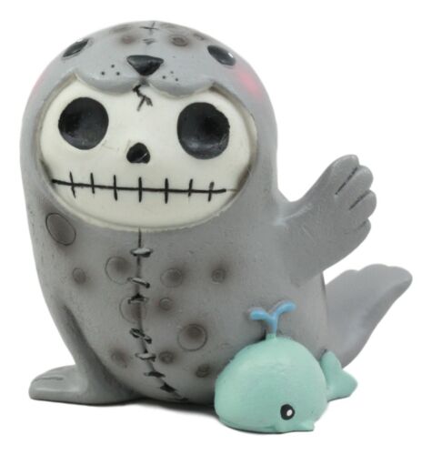 Furry Bones Sea World Marine Elephant Seal Skeleton With Mini Whale Figurine