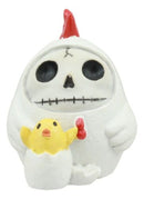 Furry Bones The White Hen Chicken Nugget Costumed Skeleton Figurine Furrybones