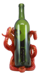 Ebros Nautical Octopus Wine Holder 8"Wide Cephalopod Giant Creature Kraken Wine Caddy