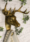 Ebros Bronzed 10 Point Buck Deer Bust Wall Hook Hanger Hunter's Game Trophy Taxidermy