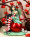 Ebros Amy Brown Santa Elf Fae Peppermint Candy Cane Christmas Tree Fairy Figurine
