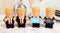Set of 4 US President Trump Keep America Great Fake News Flip The Bird Figurines