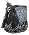 Ange Winged Grim Reaper With Scythe Pen Stationery Make Up Brush Holder Figurine