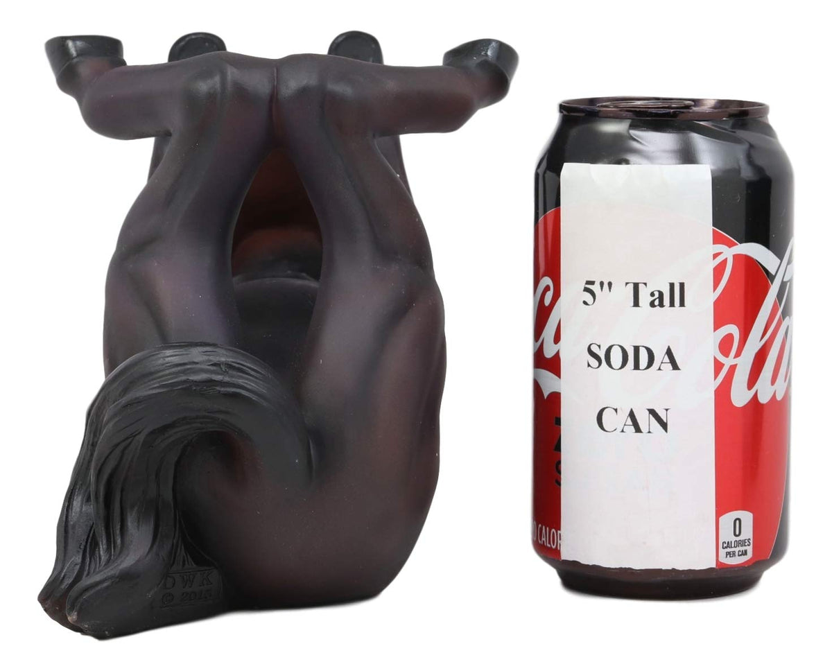 Ebros Elixir of Doom Macabre Black Unicorn Wine Holder Figurine Kitchen Statue - Ebros Gift
