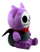 Furry Bones Skeleton Flappy The Bat With Red Bow Tie Plush Toy Doll Collectible