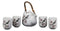 Japanese Design Pink Cherry Blossoms Sakura Porcelain White Tea Pot And Cups Set