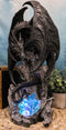 Large Euranius Drake Elder Dragon Guarding LED Light Crystal Elements Statue