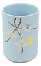 Pack Of 6 Japanese Sakura Cherry Blossom Pastel Light Blue Ceramic Tea Cups 10oz