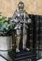 Medieval Swordsman Knight Figurine Suit of Armor Northern Star Coat Of Arms