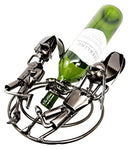 Ebros Collectibles Honeymoon Beach Couple Lovers Hand Made Metal Wine Bottle Holder