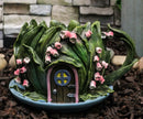 Fairy Garden Leaf Foliage Teacup Cottage House Floral Planter Vase Figurine