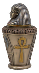 Ebros Egyptian Gods and Deities Imsety Human Mummy Canopic Jar Statue 5.5" H