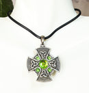 Ebros Celtic Trinity Crucifix Cross Pendant Medallion Necklace Accessory Jewelry