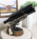 Western Six Shooter Cowboy Pistol Revolvers And Bull Ropes Wine Holder Caddy