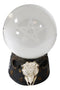 Ebros Sabbatic Goat Baphomet Ram Skull Pentagram LED Glass Gazing Ball Figurine