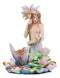 Sheila Wolk Rainbow Pool Mermaid By Butterfly Dragonfly And Koi Fishes Statue