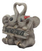 Ebros Together Forever Anniversary Elephant Couple With Heart Shaped Trunks Statue