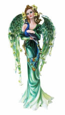 Ebros Large 21.75" Tall Iridescent Peacock Flower Fairy Mother Decorative Statue