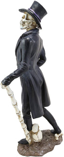 Ebros Skeleton Gentleman Groom in Steampunk Tuxedo and Top Hat Figurine 13"H