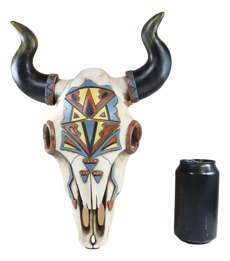 Rustic Western Southwest Vector Arrows Tiki Art Bison Bull Cow Skull Wall Decor
