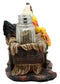 Farm Hay Wagon Sunflower Mother Hen & Chicks Salt Pepper Shakers Holder Figurine