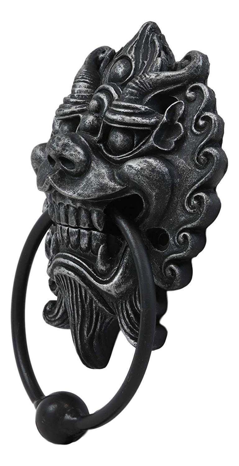 Ebros Gift Far East Oriental Longwei Chinese Dragon Door Knocker for Doors