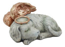 Ebros Heavenly Halo Angel Dog Urn Statue 8" Long Pet Memorial All Dogs Go to Heaven