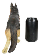 Large Lifelike Realistic Canine German Shepherd Police Dog Pet Pal Figurine
