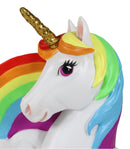 Sacred Pride Golden Horn Rainbow Unicorn On Clouds Paper Napkin Holder Figurine