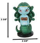 Ebros Gift Greekies Collection Greek Mythology Goddess Medusa with Gorgon Snake Tail Statue 3.75" Tall Stone Gaze Death Stare Seductress Collectible Figurine Ancient Zodiac Mythology