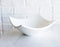 Pack Of 6 Contemporary White Quad Cornered 12oz Rice Soup Sauce Porcelain Bowls