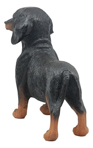 Ebros Adorable Black And Tan Dachshund Dog Statue 8" Long Schnitzel Sausage Wiener Dog Figurine