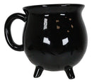 Ceramic Wicca Hocus Pocus Witch Potion Broil Black Cauldron Mug Cup With Handle