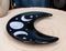 Wicca Occult Triple Moon Goddess Ceramic Trinket Jewelry Dish Or Appetizer Plate