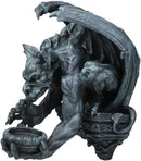 Ebros Whitechapel Manor Gargoyle Wall Sconce: Set of Two 12"H Gothic Home Decor