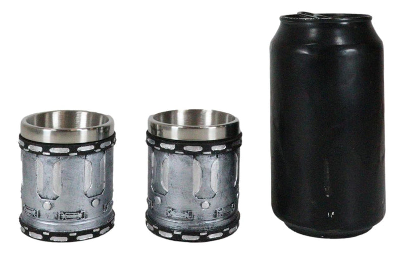 Ebros Western Novelty Revolver Pistol Gun Barrel Cylinder Shot Glass 2-Ounce Set of 2