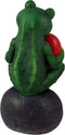 Ebros Prince Charming Awaits Kissing Frog with Red Heart Collectible 6" Figurine