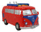 Large Red Camper Van Minibus Boys Girls Children Money Coin Piggy Bank Figurine