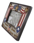 Patriotic USA Gold Stars Hope Hero Faith Strength Love Brave 6"X4" Picture Frame