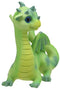 Ebros Whimsical Adorable Green Dinosaur Dragon with Spiked Head Figurine 3" Tall