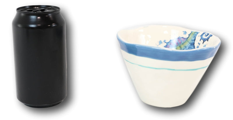 Nautical Blue And White Seahorse Cereal Small Rice Soup Ceramic Bowls Pack Of 2