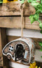 Rustic Western Camper Trailer Cabin Birdhouse With Door Tree Hanging Bird Feeder